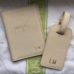 “LM” Passport Holder and Luggage Tag